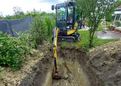 Szikasztó, csapadékgyűjtő ásás és telepítés
